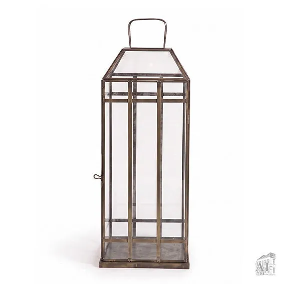 Det Gamle Apotek Lantern kovová lucerna 52 cm hnědá