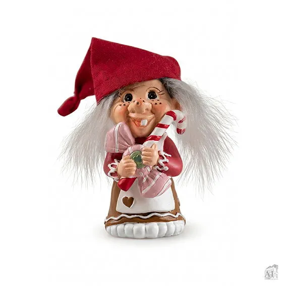 Det Gamle Apotek Troll figurka holčička 10 cm červená