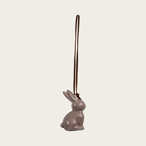Det Gamle Apotek Easter bunny velikonoční zajíček 6 cm šedý