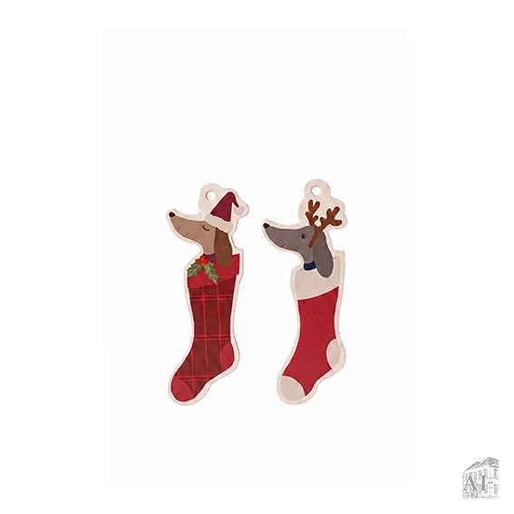 Det Gamle Apotek Gifttags jmenovky 7 cm 6 ks papír