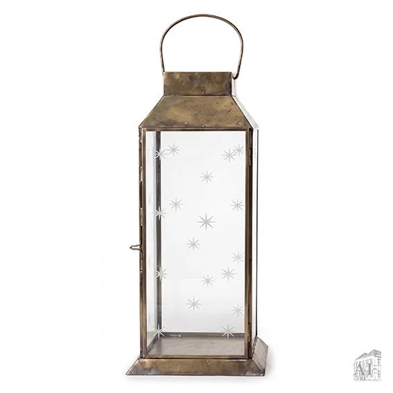 Det Gamle Apotek Lantern lucerna 40 cm hnědá