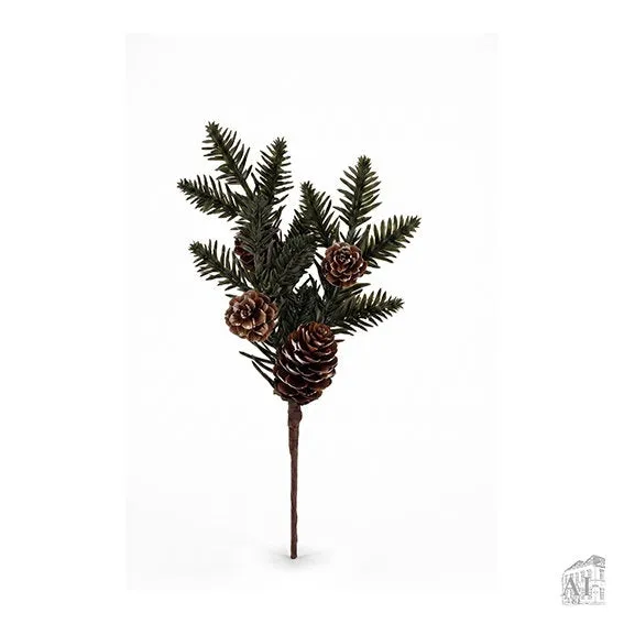 Det Gamle Apotek Branch umělá větev 25 cm zelená