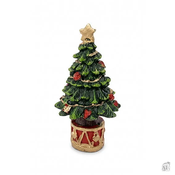 Det Gamle Apotek Tree dekorace stromeček 10 cm zelený polyresin