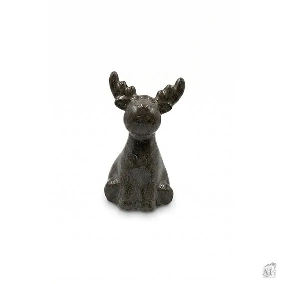 Det Gamle Apotek Reindeer keramická figurka 13 cm zelená