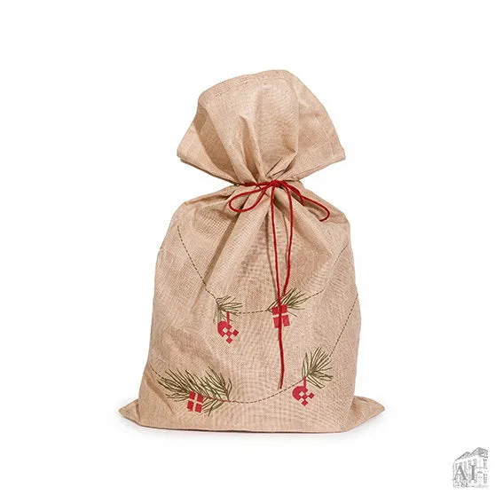 Det Gamle Apotek Gift sack pytel na dárky 90 cm hnědý