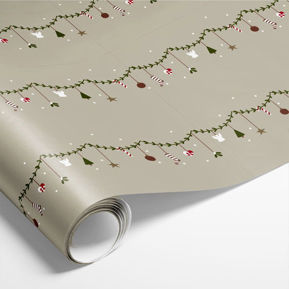Det Gamle Apotek Giftpaper balicí papír zelený 5 m