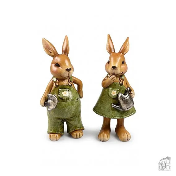 Det Gamle Apotek Easter bunny velikonoční zajíček zelený 15 cm