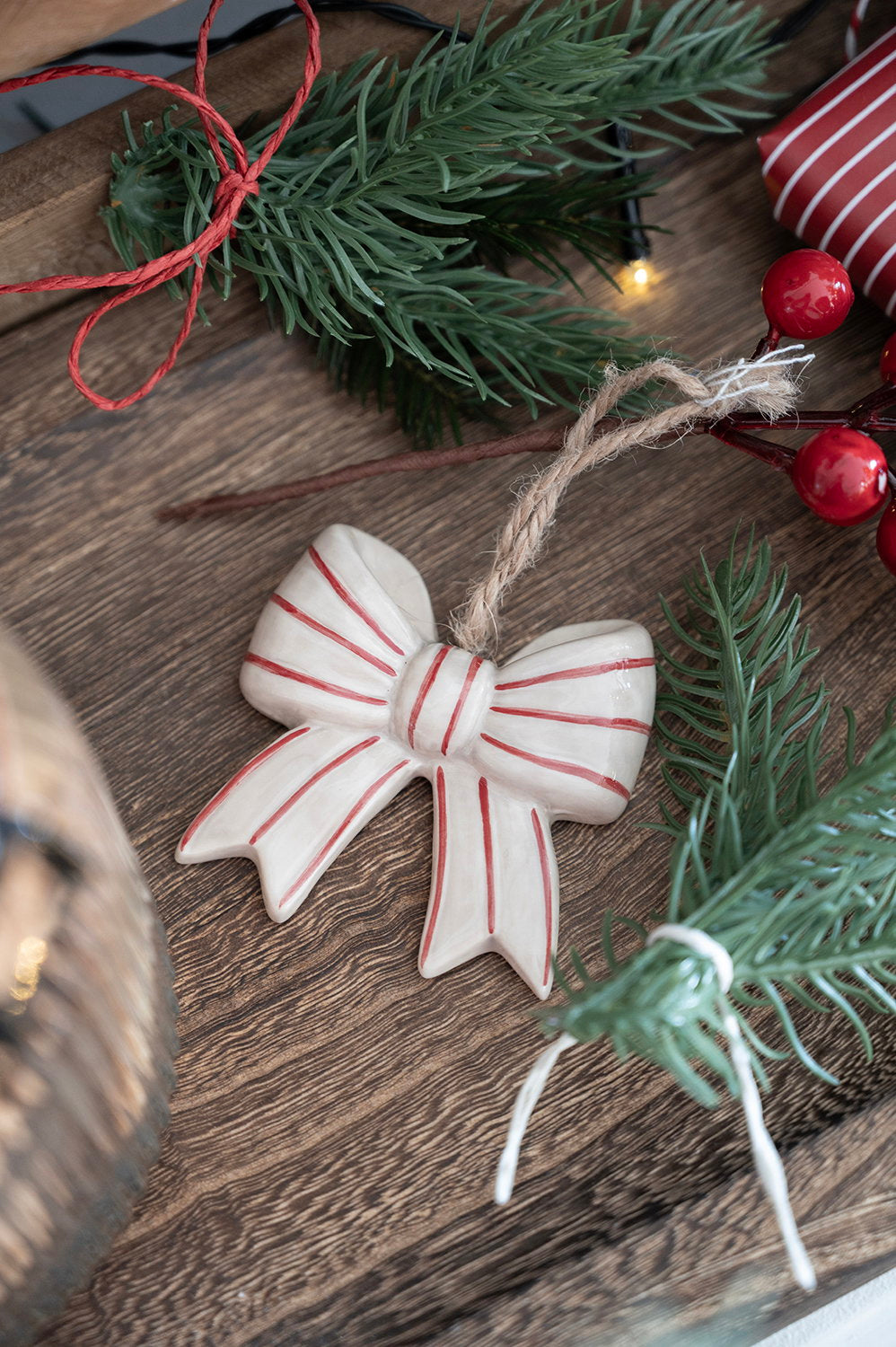 Det Gamle Apotek Ornament závěsná ozdoba červená