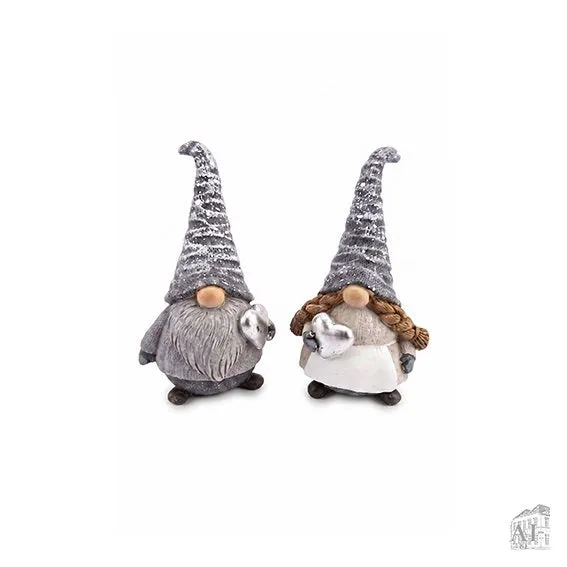 Det Gamle Apotek Gnome figurka skřítek šedá 9 cm