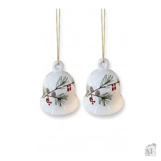 Det Gamle Apotek White baubles baňka 7 cm bílá porcelán