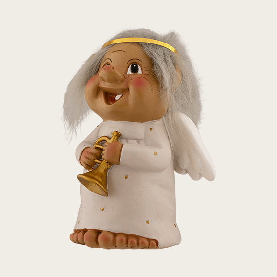 Det Gamle Apotek Trolls figurka bílý trol 22 cm
