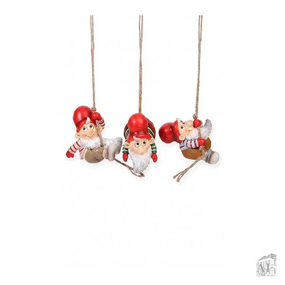 Det Gamle Apotek Julius závěsný skřítek 10 cm polyresin
