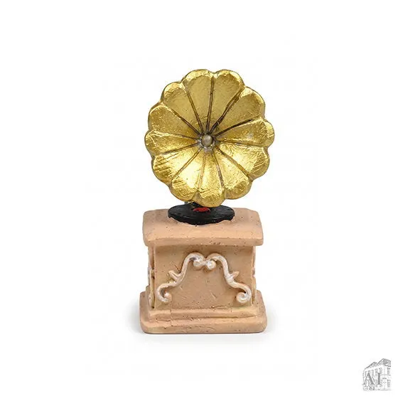 Det Gamle Apotek Gramofon pro skřítky 3 cm zlatý