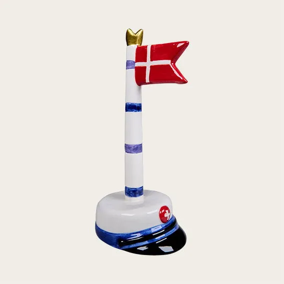 Det Gamle Apotek Flag vlajka modrá dolomit 18 cm