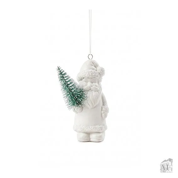 Det Gamle Apotek Santa závěsný porcelán 8 cm bílý