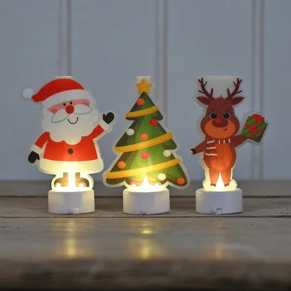 Det Gamle Apotek Santa LED sob 11 cm mix barev