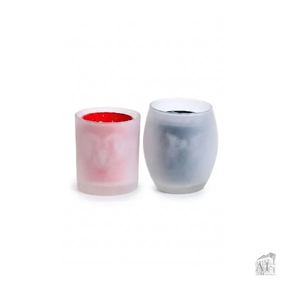 Det Gamle Apotek svícen na čajovku skleněný 7x8 cm mix