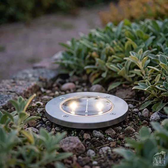 Det Gamle Apotek Solar lantern lucerna solární stříbrná 14 cm