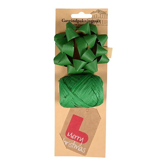 Det Gamle Apotek Gift wrap set dárková sada 3 ks zelená