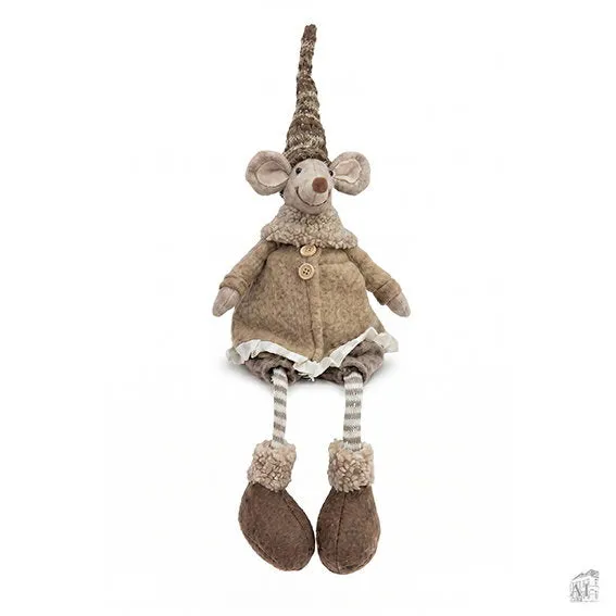 Det Gamle Apotek Mouse figurka hnědá polyester