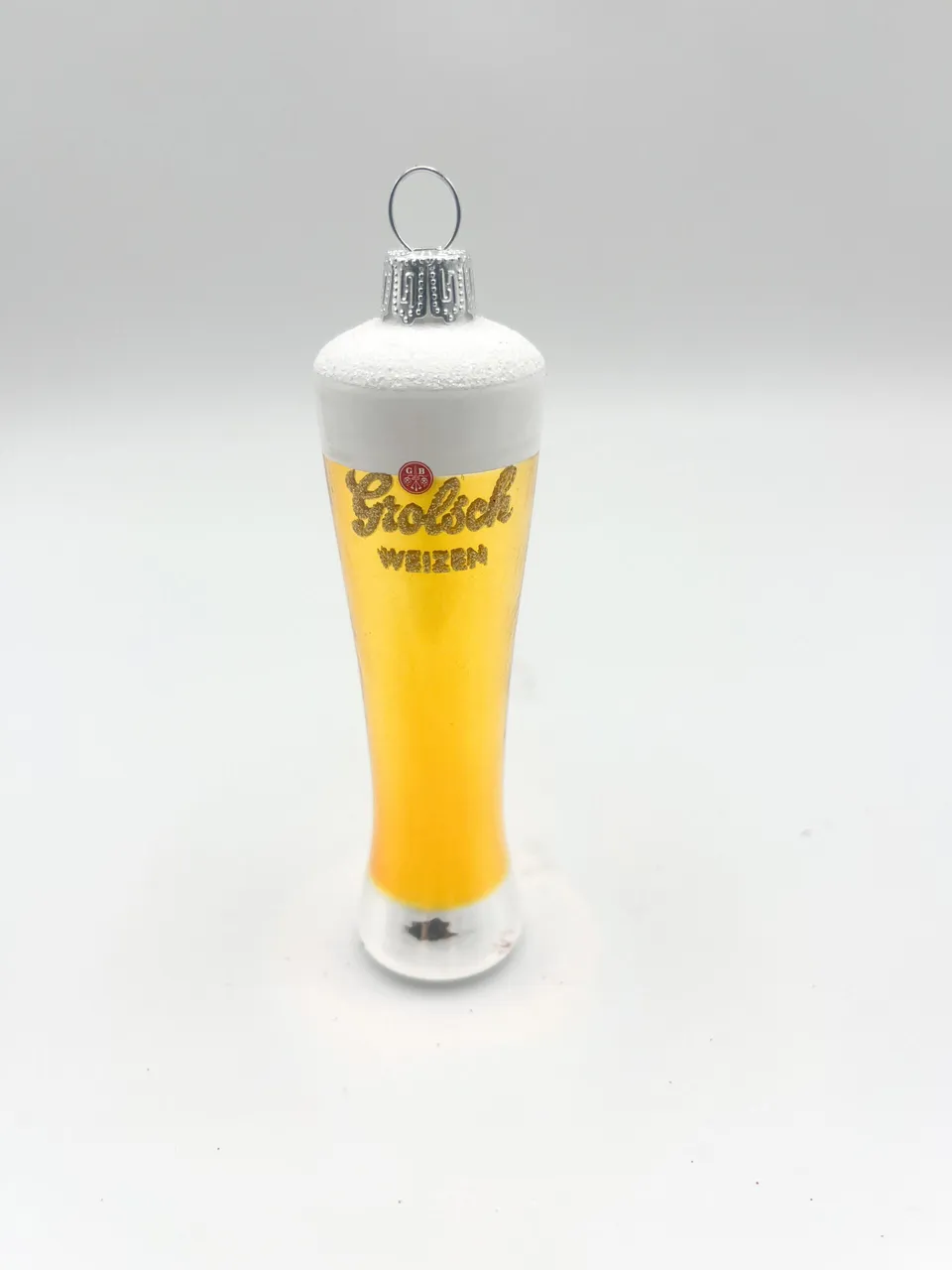 Vitbis Půllitr skleněná vánoční baňka 13 cm, 1 ks