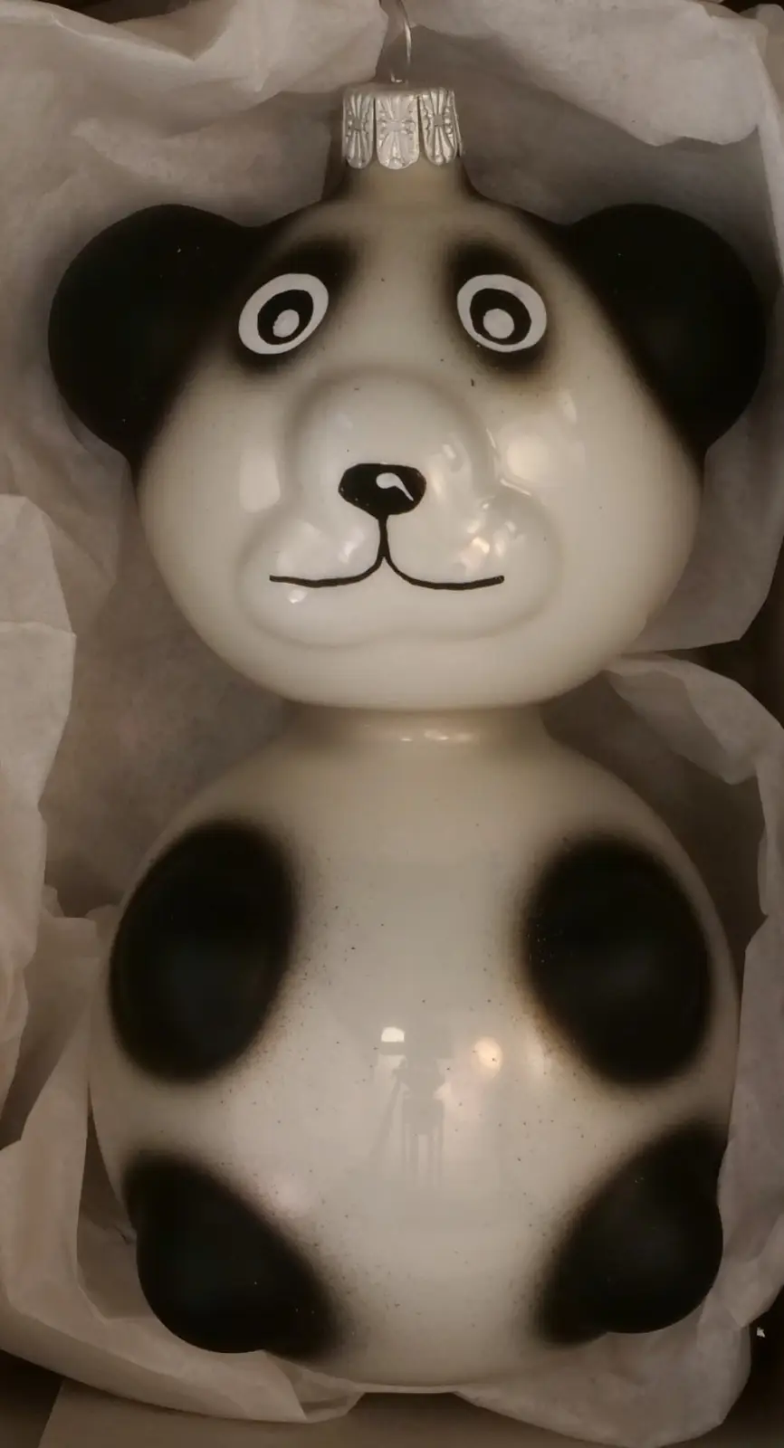 Vánoční ozdoby Zvířátko porcelánová ozdoba extra bílá