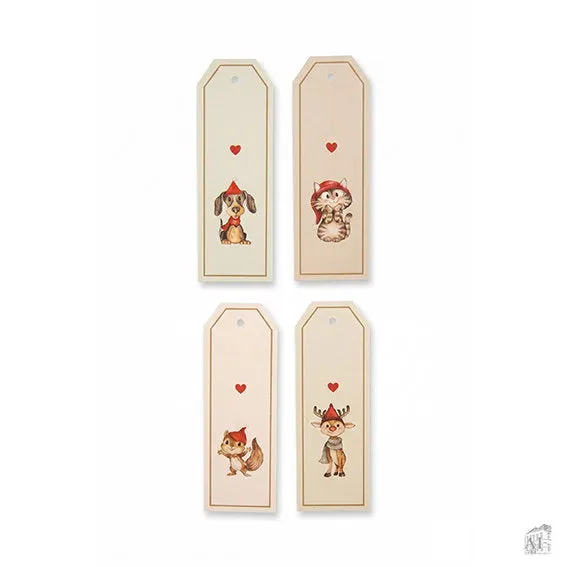 Det Gamle Apotek Gifttags papírové jmenovky 10 cm 12 ks