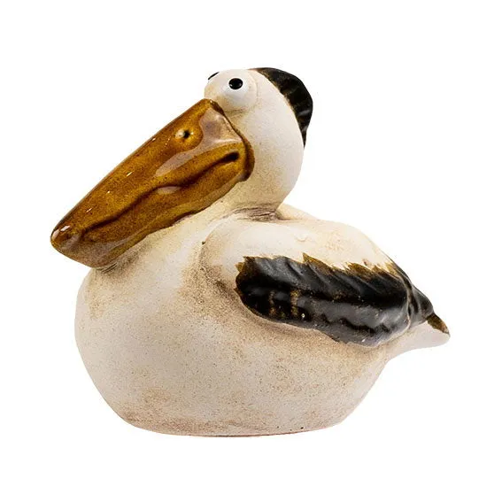 Det Gamle Apotek Pelican figurka hnědá 7 cm kamenina