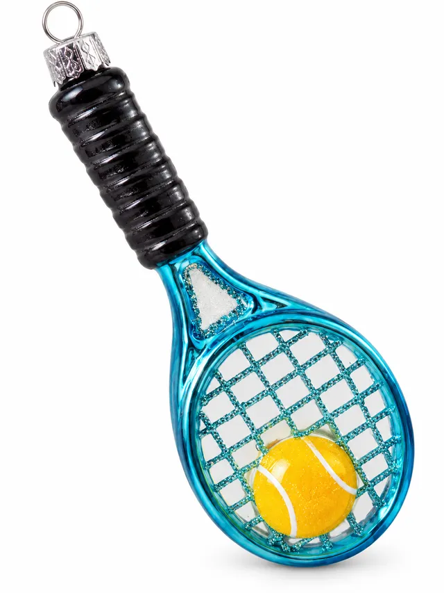 Vitbis skleněná baňka tenisová raketa 13 cm