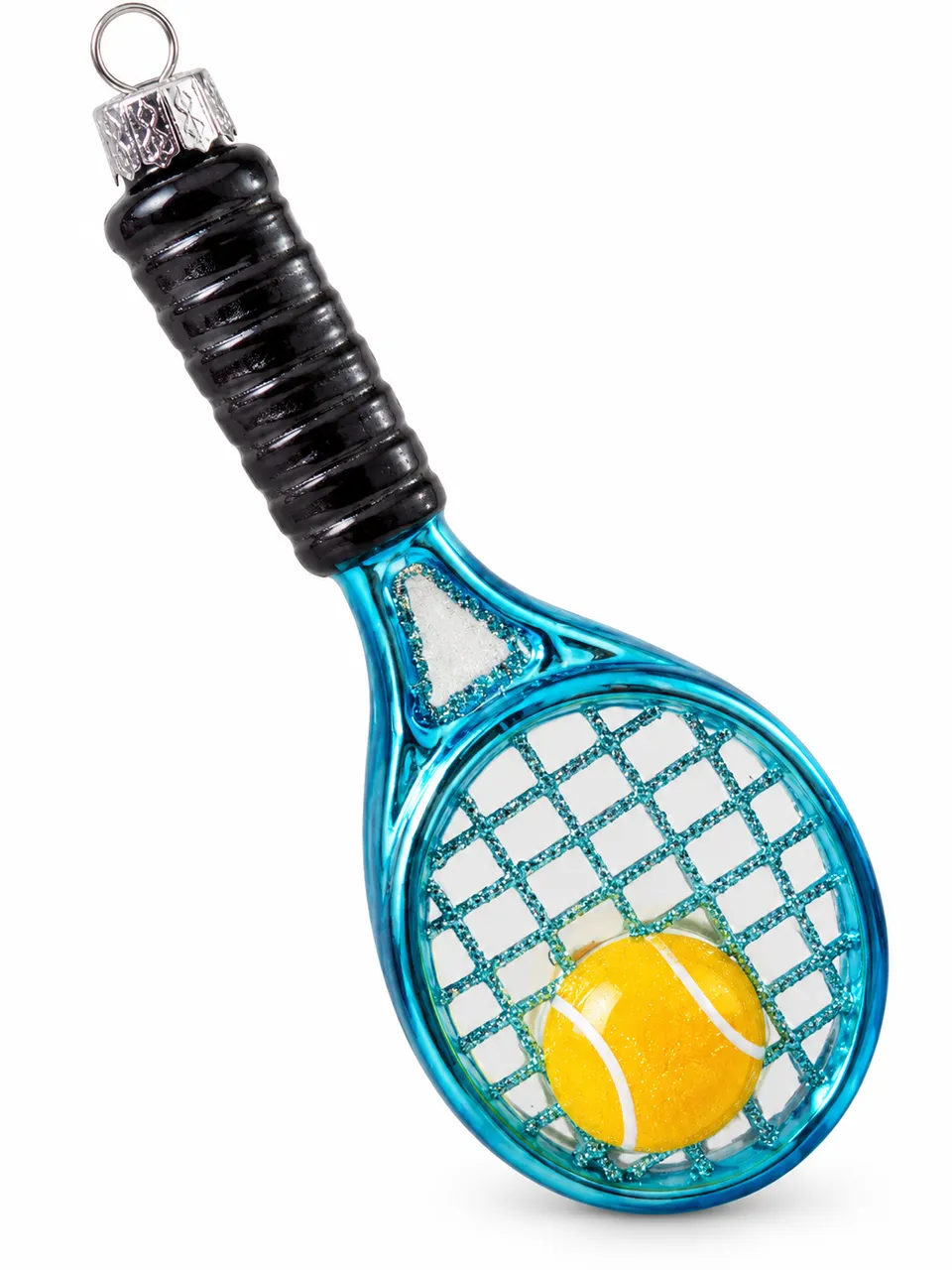Vitbis skleněná baňka tenisová raketa 13 cm