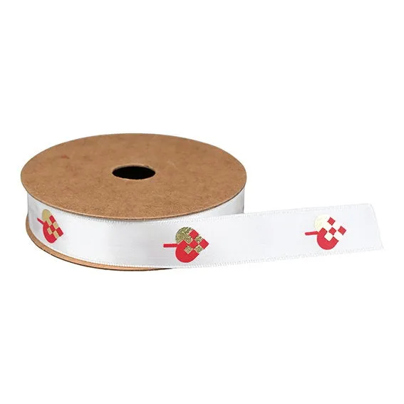 Det Gamle Apotek Ribbon stuha bílá polyester