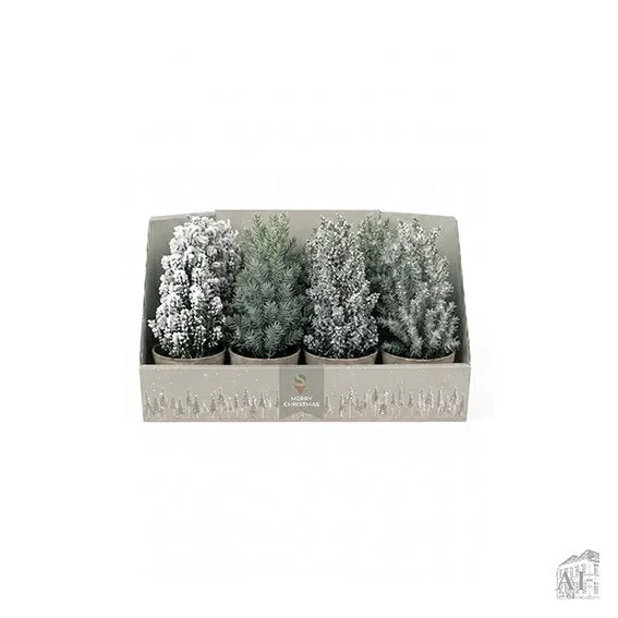 Det Gamle Apotek stromeček umělý svítící zelený 17 cm