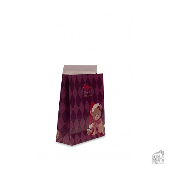 Det Gamle Apotek Giftbag dárková taška 24 cm fialová papír