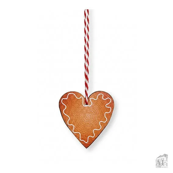 Det Gamle Apotek Cookie dřevěná ozdoba hnědá 4 cm