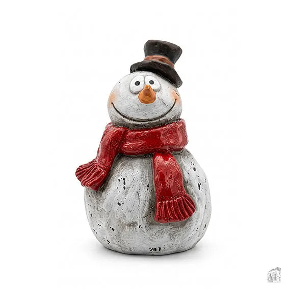 Det Gamle Apotek Snowman figurka sněhulák polyresin bílý 12 cm