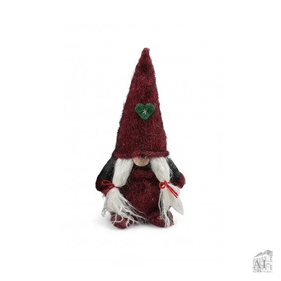 Det Gamle Apotek Gnome skřítek látkový 25 cm červený