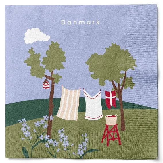Det Gamle Apotek Napkins ubrousky zelené 20 ks