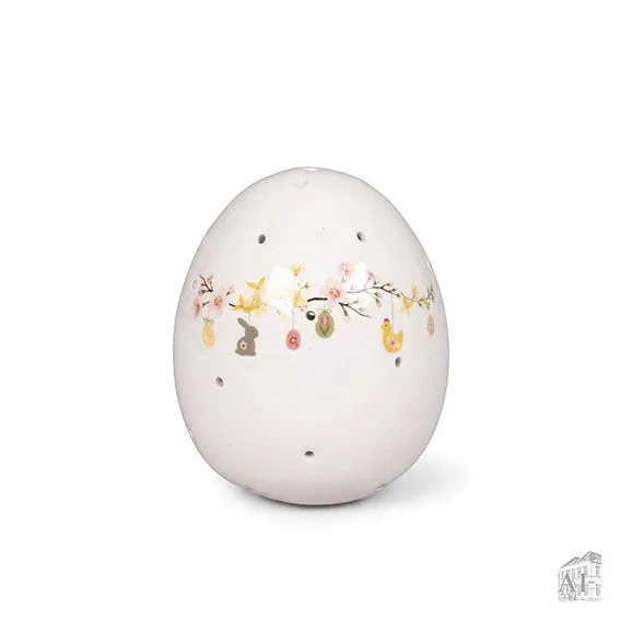 Det Gamle Apotek Easter egg velikonoční vajíčko 9 cm bílé