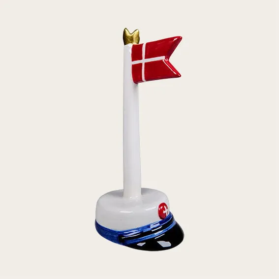 Det Gamle Apotek Flag keramická vlajka modrá 18 cm