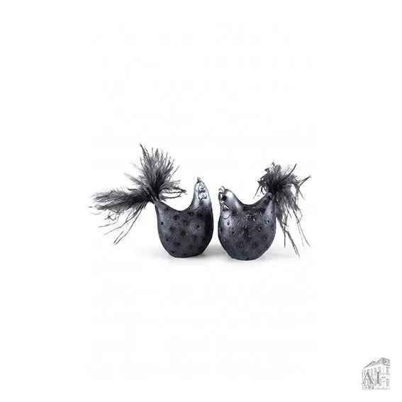 Det Gamle Apotek Chicken figurka slepička 6 cm černá