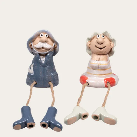 Det Gamle Apotek Figures keramická figurka modrá 8 cm