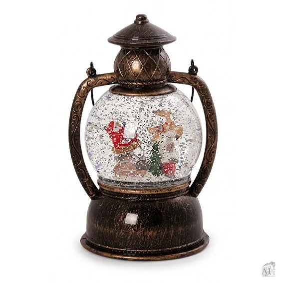 Det Gamle Apotek Glitter lamp LED Santa lampa měděná 20 cm