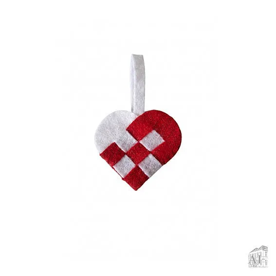 Det Gamle Apotek Heart srdce závěsné 9 cm