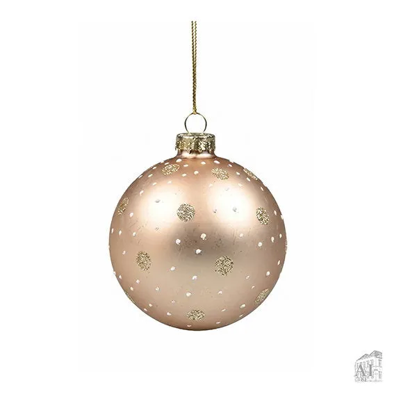 Det Gamle Apotek Champagne Christmas bauble baňka 8 cm