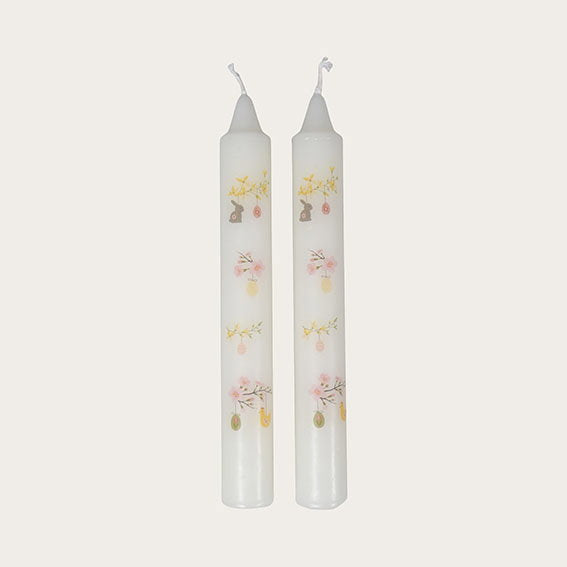 Det Gamle Apotek Candle svíčka bílá 17 cm sada 2 ks