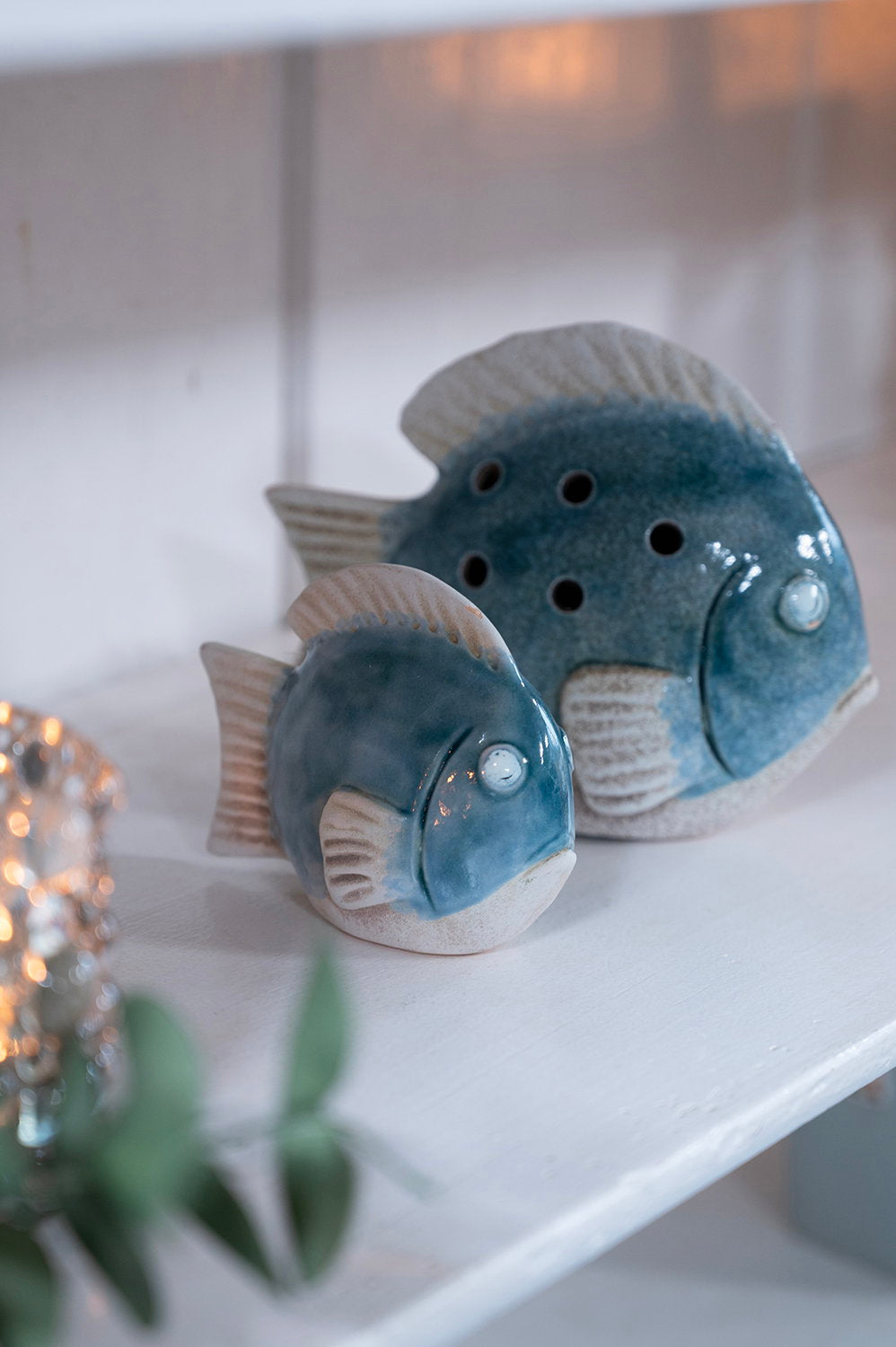 Det Gamle Apotek Figures figurka modrá kamenina 9 cm