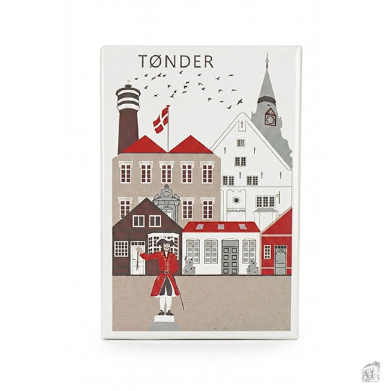 Det Gamle Apotek Tønder plechový magnet 8 cm