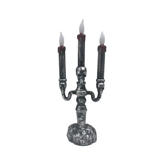 Det Gamle Apotek Halloween svítilna šedá plast 32 cm