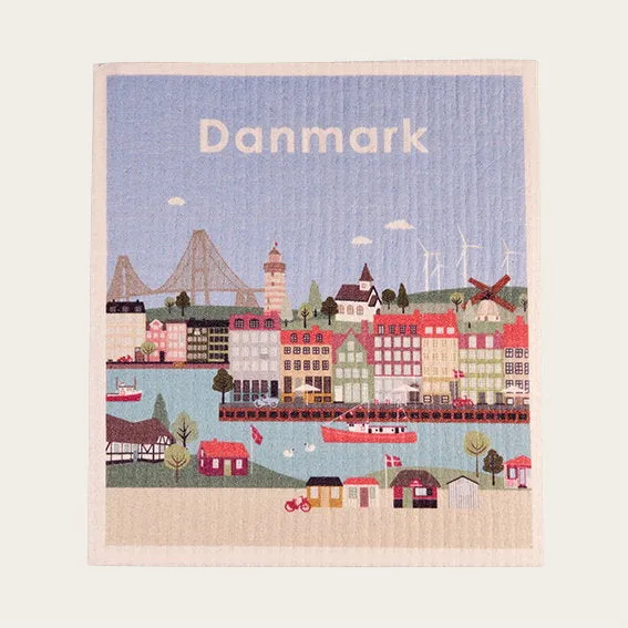 Det Gamle Apotek Dish cloth utěrka modrá bavlna 20 cm