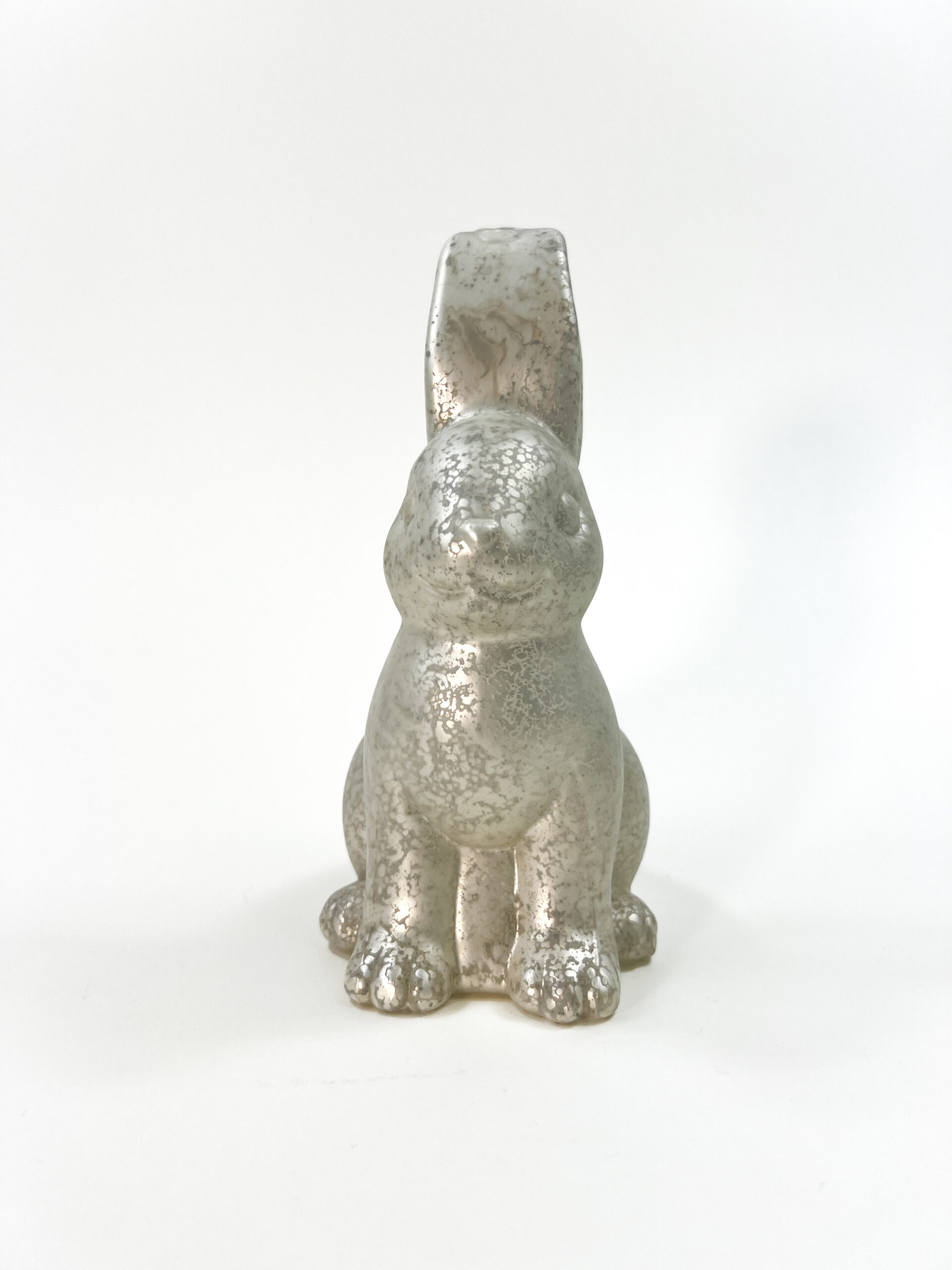 Vitbis Zajíc skleněná figura zajíc 20 cm na svíčku